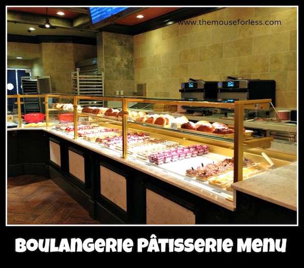 Boulangerie Patisserie Counter Service Menu at Epcot #DisneyDining #Epcot