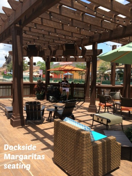 dockside margaritas seating #DisneyDining #DisneySprings