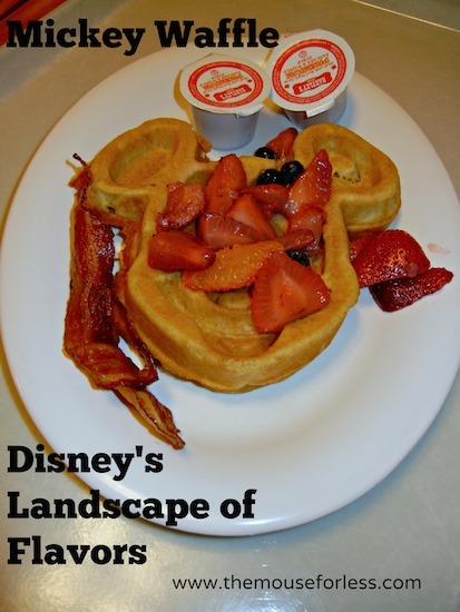 Mickey Waffle - Landscape of Flavors Food Court Menu at Disney's Art of Animation Resort #DisneyDining #WDW