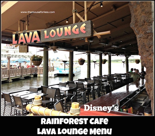 Rainforest Lava Lounge Menu at Disney Springs #DisneyDining #DisneySprings