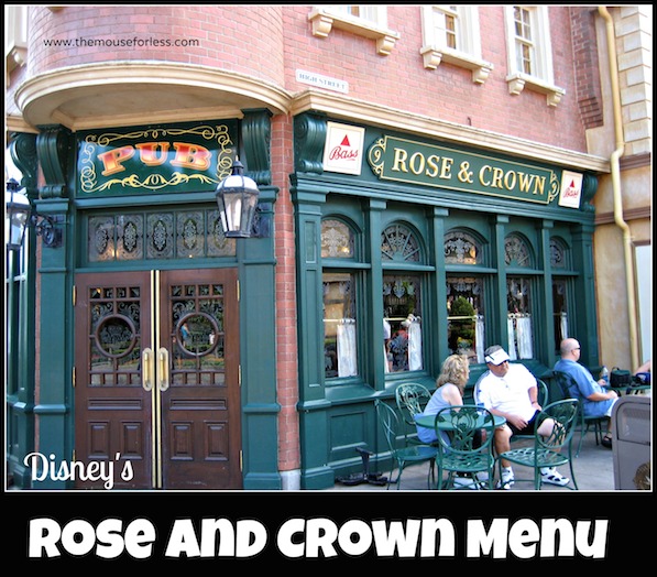 Rose & Crown Menu at Epcot World Showcase #DisneyDining #Epcot