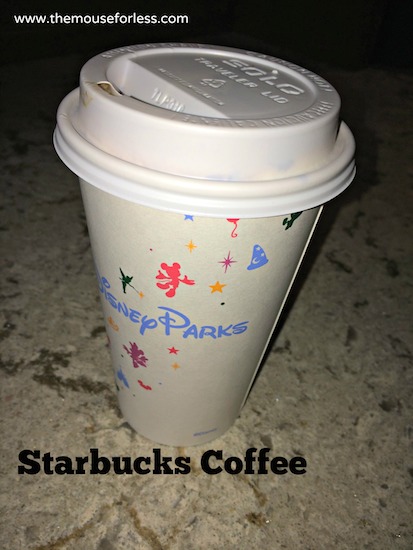 Starbucks Coffee from The Trolly Car Cafe Menu at Disney's Hollywood Studios #DisneyDining #HollywoodStudios