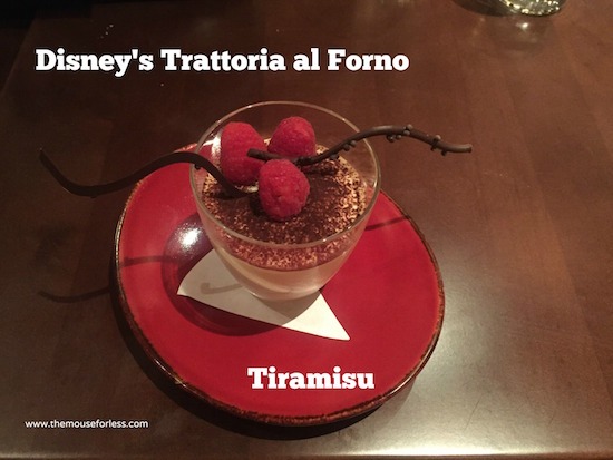 Tiramisu at Trattoria at Disney's BoardWalk Resort & Spa #DisneyDining #BoardwalkResort