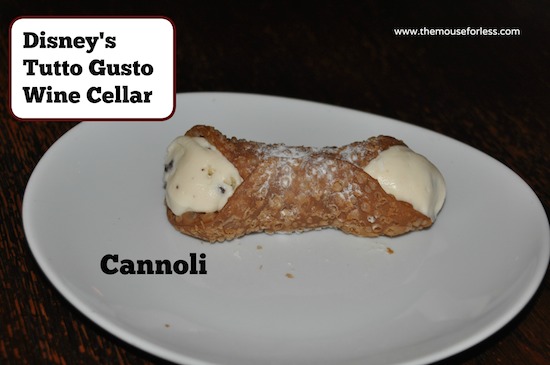 Cannoli from Tutto Italia Menu at Epcot's World Showcase in Italy #DisneyDining #Epcot