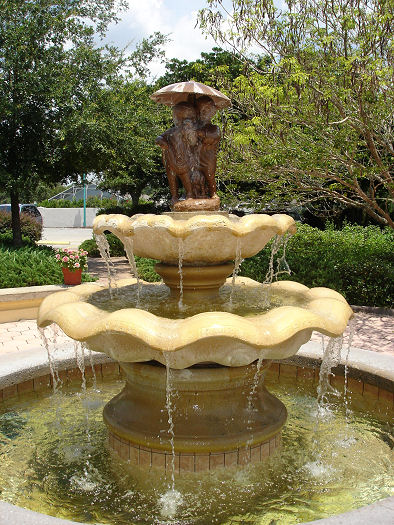 Give Kids The World Village Photo courtyard fountain