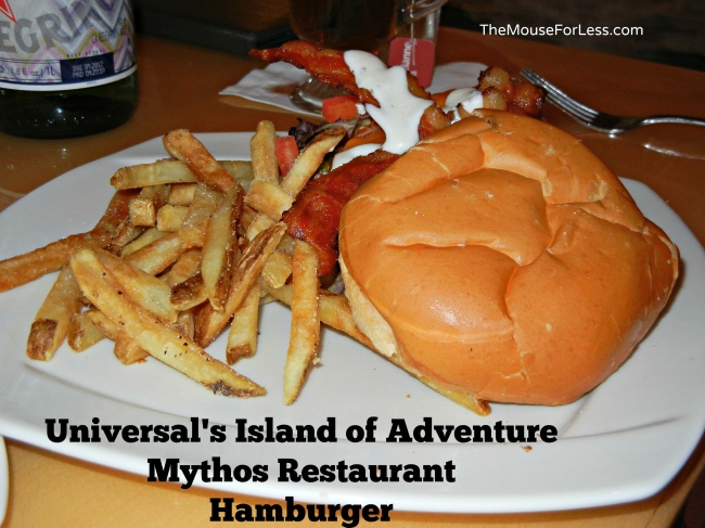 Mythos Restaurant hamburger