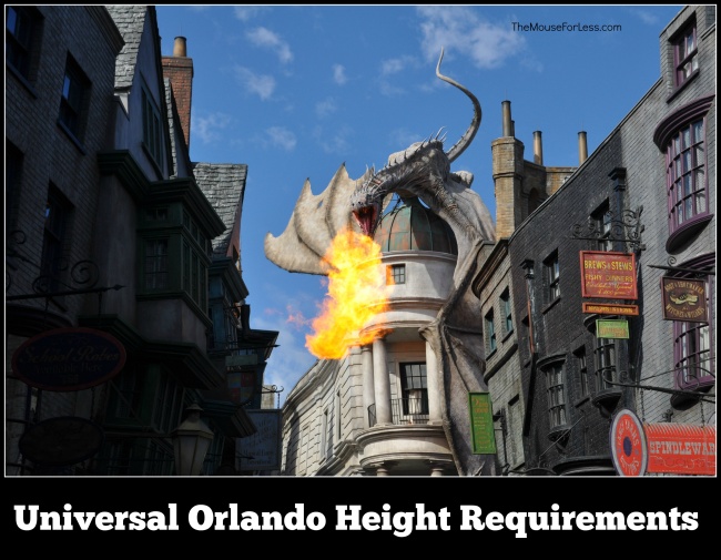 Universal Studios Height Chart