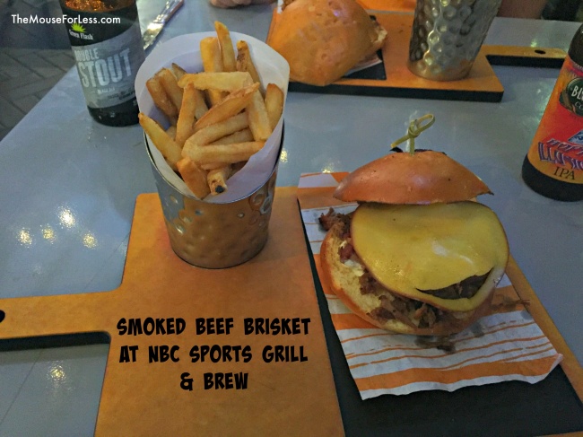 NBC Sports Grill & Brew Menu Beef Brisket sandwich