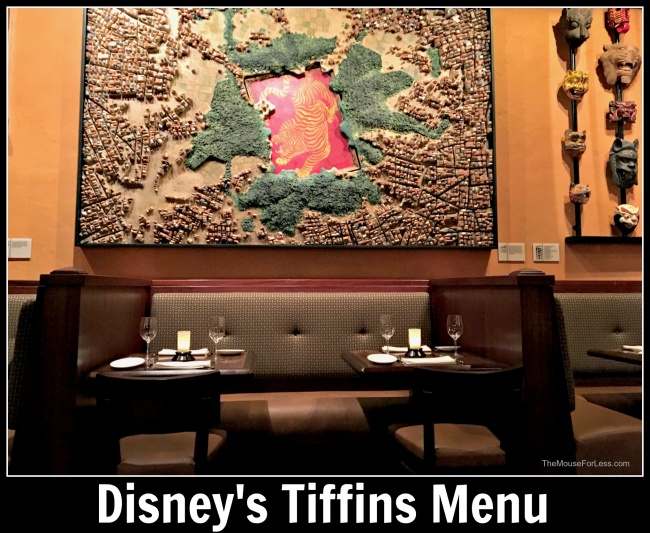 Tiffins Menu | Disney's Animal Kingdom at Walt Disney World