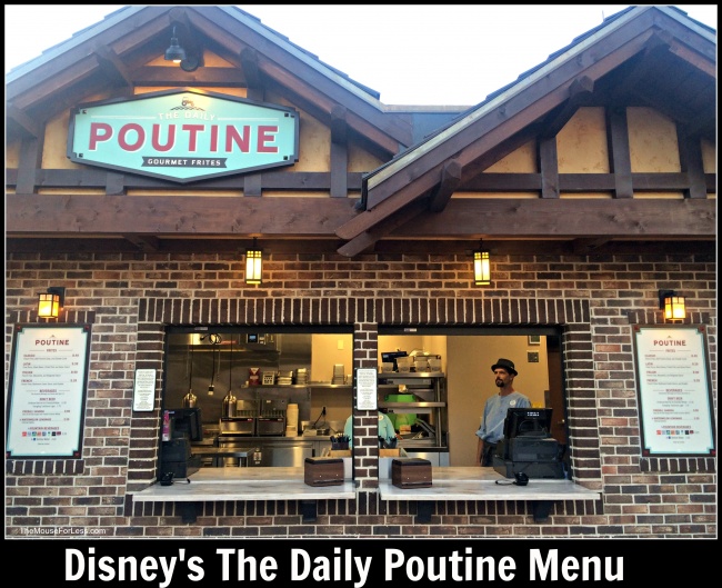 Daily Poutine Menu