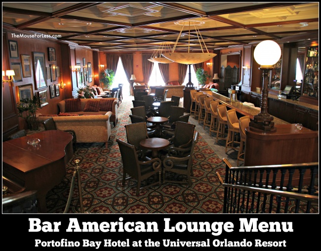 Bar American Lounge Menu
