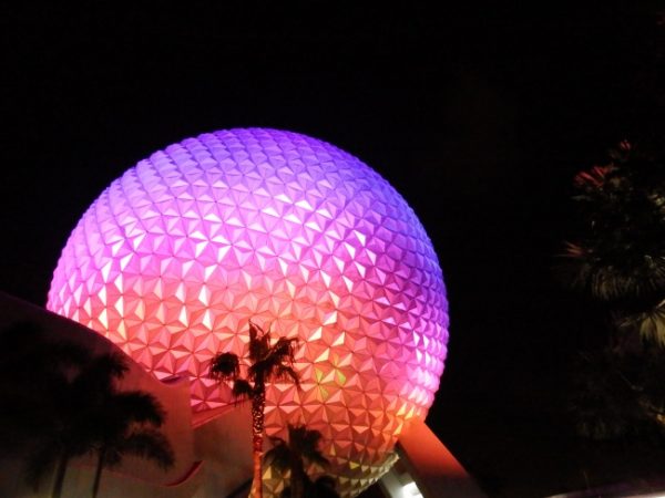 Epcot at night