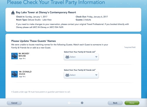 updating My Disney Experience