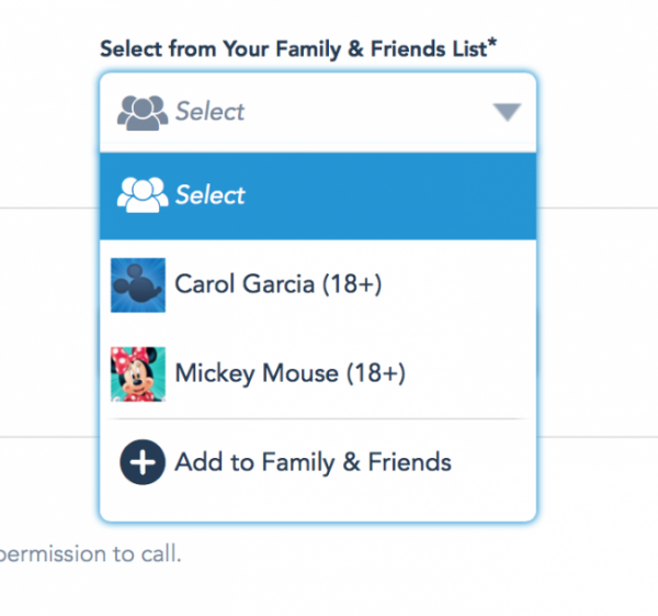 My Friends and Family My Disney Experience