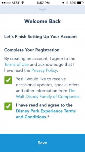 MyDisneyExperience Terms and Conditions