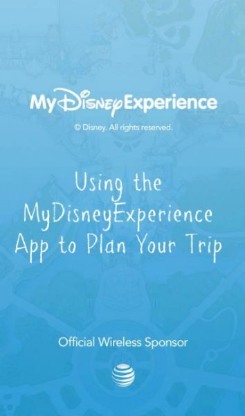 MyDisneyExperience App | Mobile Options for Planning