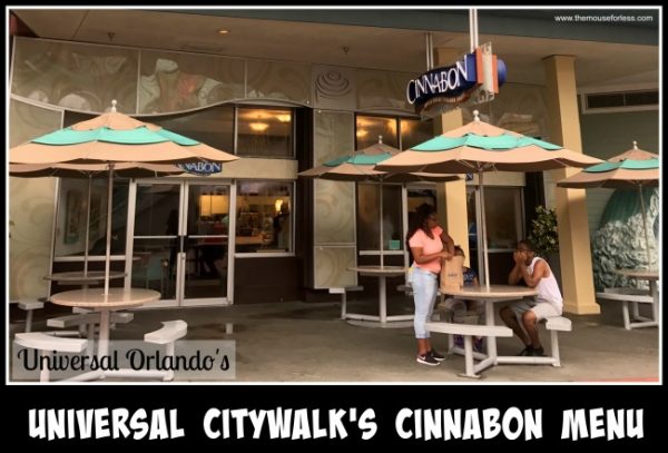 Cinnabon Menu