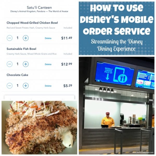 Mobile Ordering Service PreOrdering Dining at Walt Disney World