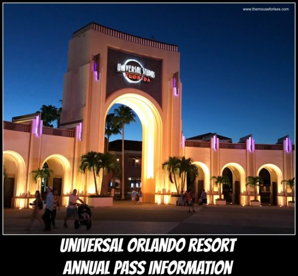 Universal Orlando Resort Annual Pass Information