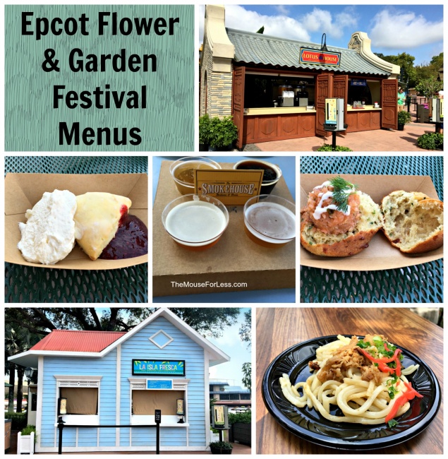 2022 EPCOT Flower & Garden Festival Menus Outdoor Kitchens