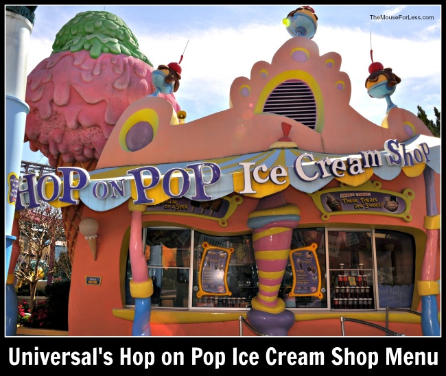 Universal's Hop on Pop Ice Cream