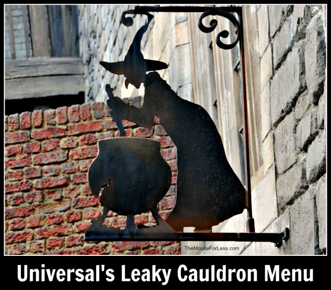 Leaky Cauldron Menu