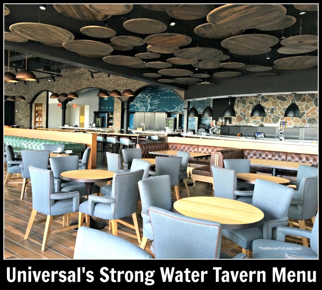 Strong Water Tavern Menu