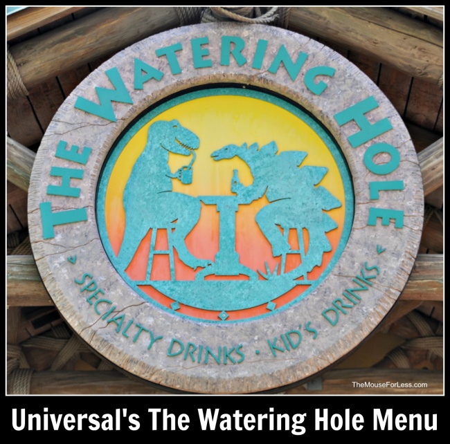 Universal's The Watering Hole Menu