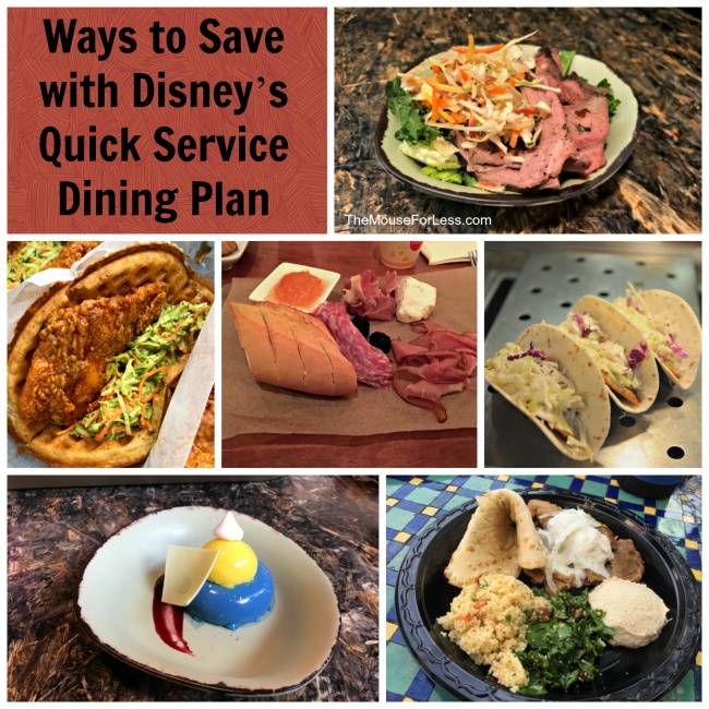 Quick Service Dining Plan - Ways to Save