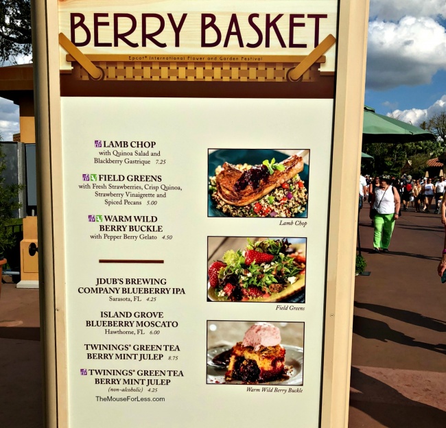2018 Epcot Flower & Garden Festival Menus | Outdoor Kitchens
