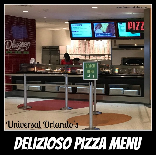 Delizioso Pizza 2024 Menu Cabana Bay Beach Resort