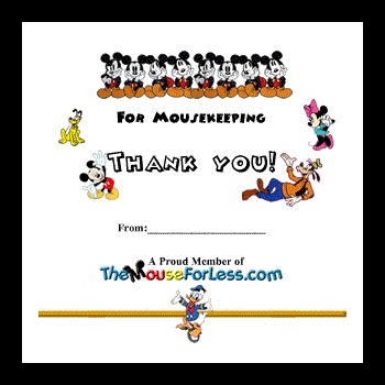 Disney Mousekeeping Envelopes