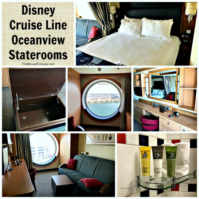 disney cruise ship room sizes