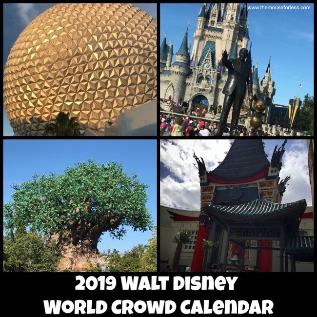 Walt disney world crowd calendar 2019 best time to go