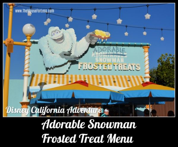 Adorable Snowman Frosted Treats Menu