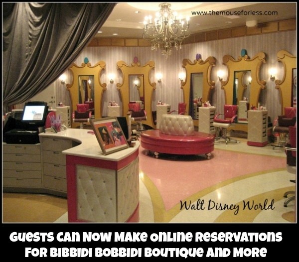 Bibbidi Bobbidi Boutique Online Reservations