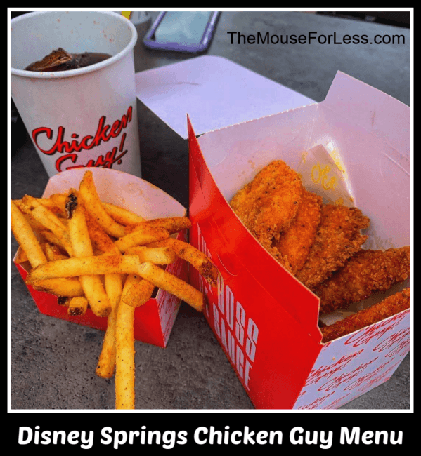 Chicken Guy Menu Disney Springs Walt Disney World