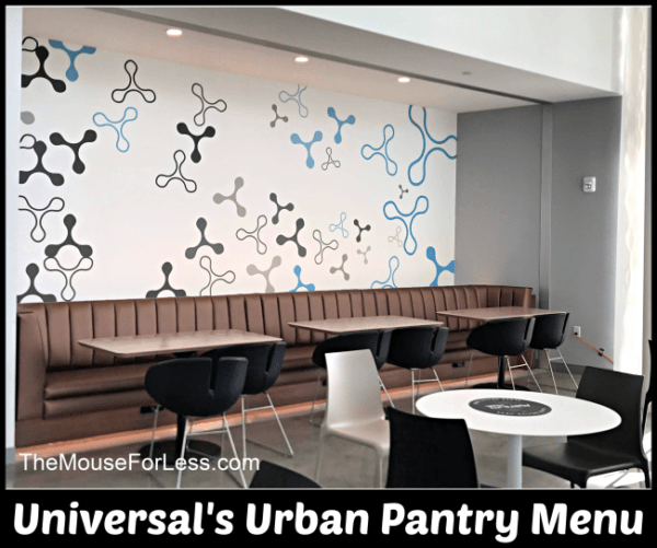 Universal's Urban Pantry Menu