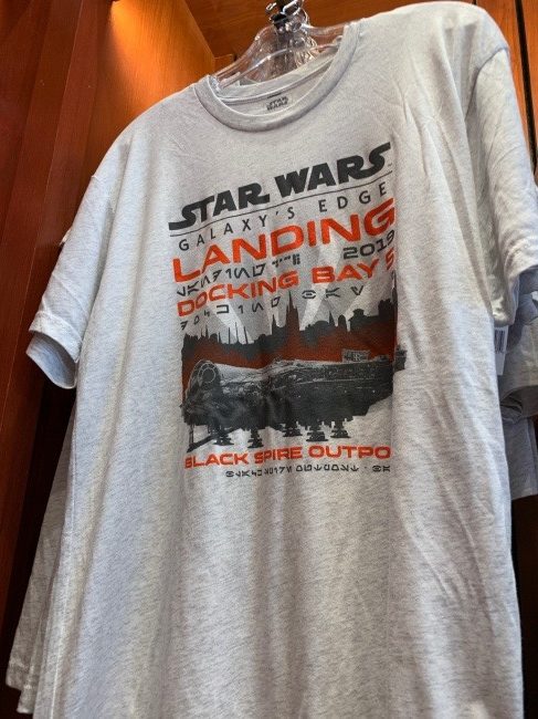 New Disney Parks Star Wars Galaxy's Edge Pre Launch Men's Grey T-Shirt S 2XL 