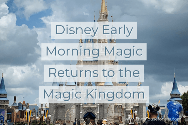 Disney Early Morning Magic Returns This Fall At The Magic Kingdom