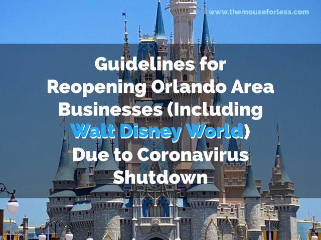 Coronavirus Guidelines for Reopening Orlando Area
