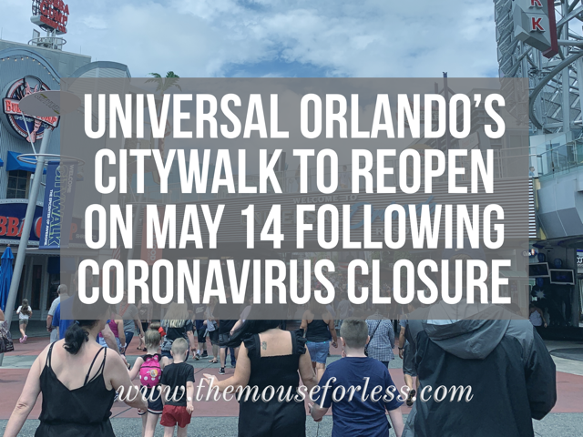 Universal Orlando's CityWalk to Open on May 14