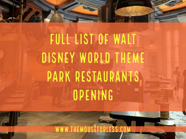 Walt Disney World Restaurants