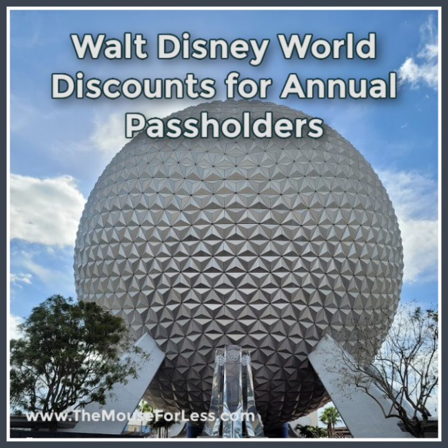 Disney World Discounts for Annual Passholders