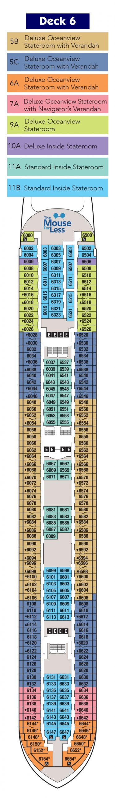 Disney Magic and Disney Wonder Deck 6 2022