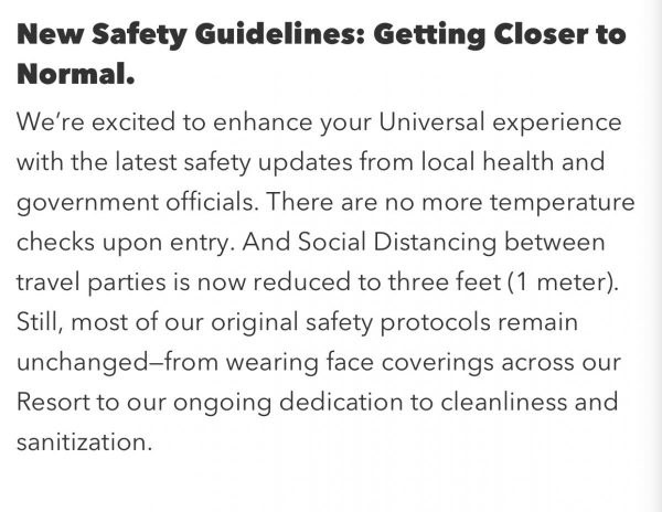 Universal Orlando Resort Temperature Checks