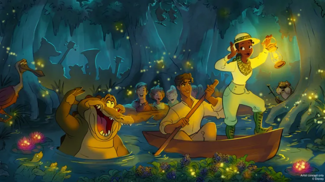 Princess and the Frog Concept Art | Splash Mountain