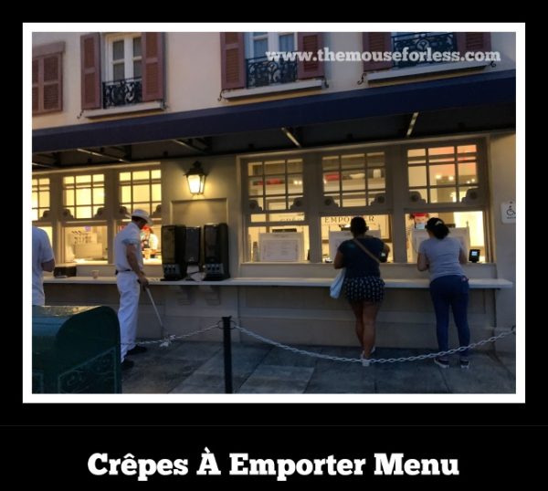 Crêpes À Emporter Menu