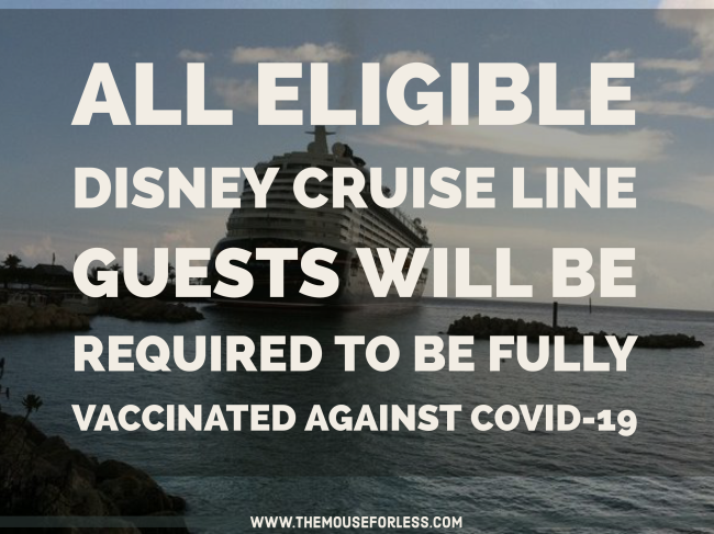 Disney Cruise Line Requiring Vaccines