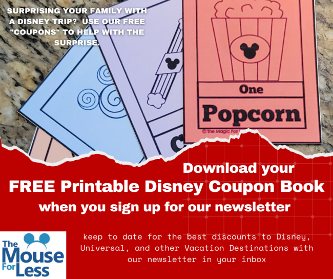 The Mouse For Less discounts newsletter for Walt Disney World